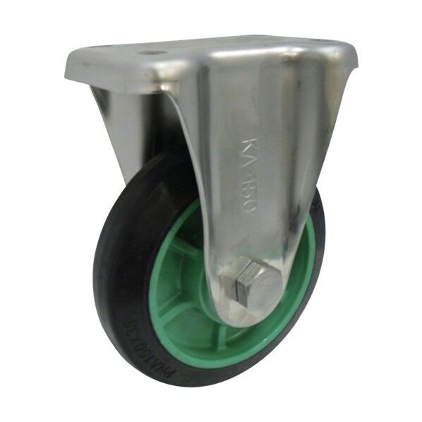 樹脂製ゴム車輪ステンレス製固定車付 200 PNKA200 1点