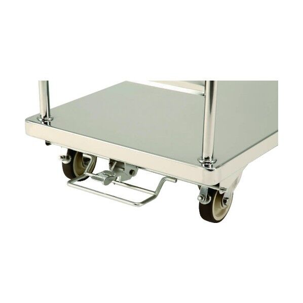 フットブレーキ付 ステンレス台車 SUSφ125ウレタン車 NW-1260DFB 1点