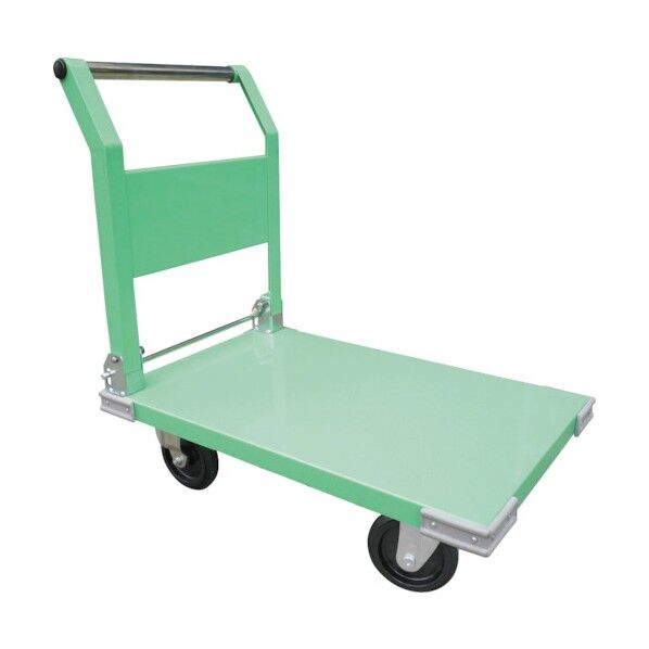 鋼板製片袖四輪運搬車(ハンドル折り畳み式) 140C 1点