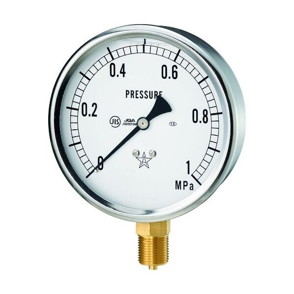 グリセリン入圧力計 圧力レンジ0~0.4Mpa 接続部サイズG3/8B GLT-41-0.4MPA 1点