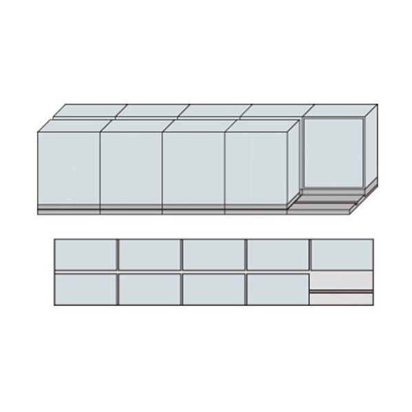 NW型並行移動書庫用ベース W4575×D940×H1195 MNW-2511-AA 1点