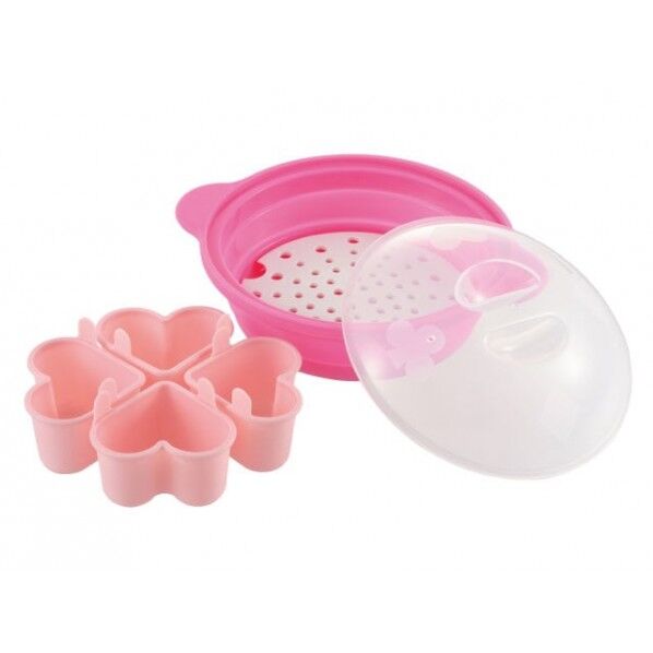 シリコーンハートスチームパン ピンク SS-054 1個