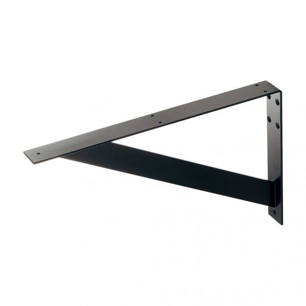 ブラケット 鋼板、マットブラック 250-002-D 1個