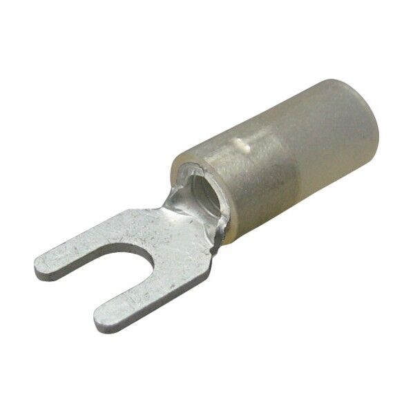 絶縁被覆付圧着端子(Y形) 先開形 絶縁筒部ストレートタイプ(100PCS) TGV 5.5Y-5-CLR 1点