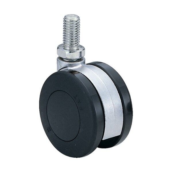 本体アルミダイカスト ナイロン車輪60径 許容荷重150kgf 黒 G7N12L-14 1点