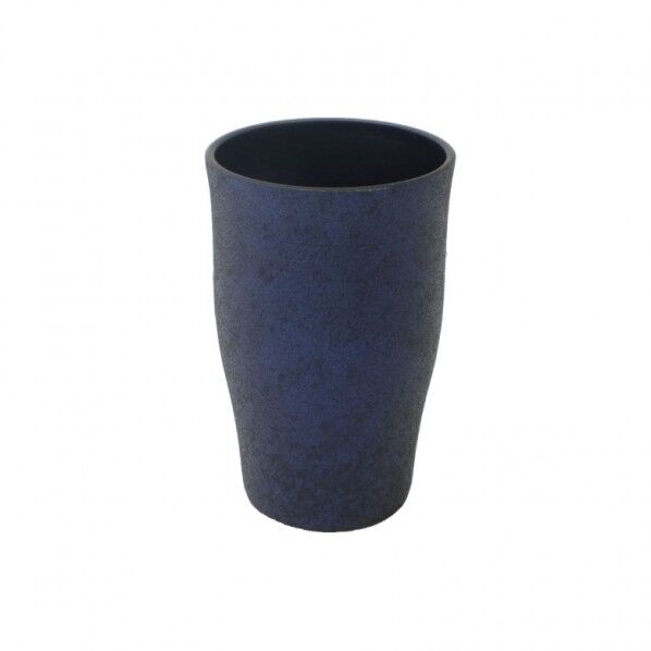 陶器風ひえーるタンブラー青雲 7.5×5.5×12.0cm 410cc 1個