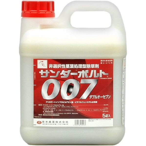 日本農薬 農薬 サンダーボルト007 5L 1個