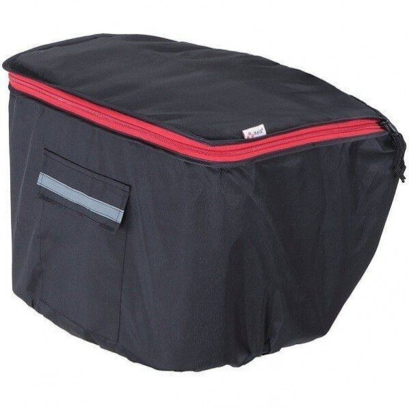 ファスナー式フロントバスケットカバー ブラック KW-250 1個