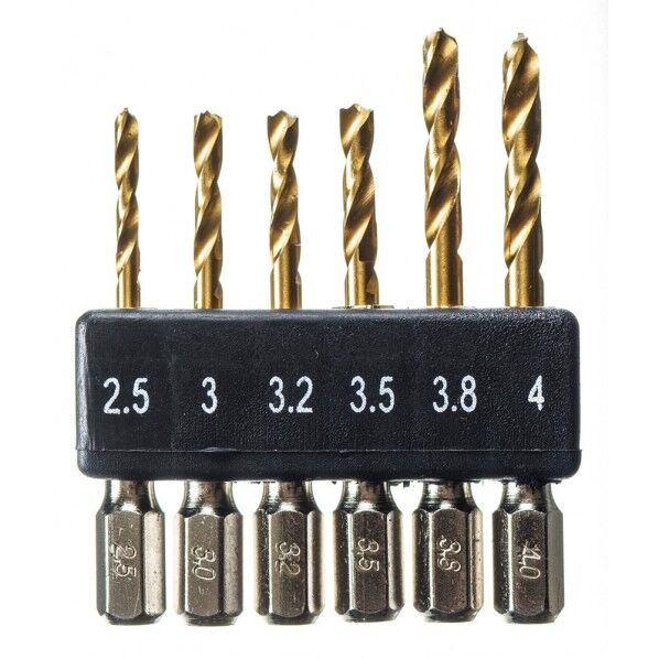 瞬速鉄鋼ドリル(ショートタイプ) 6本組 2309 1セット