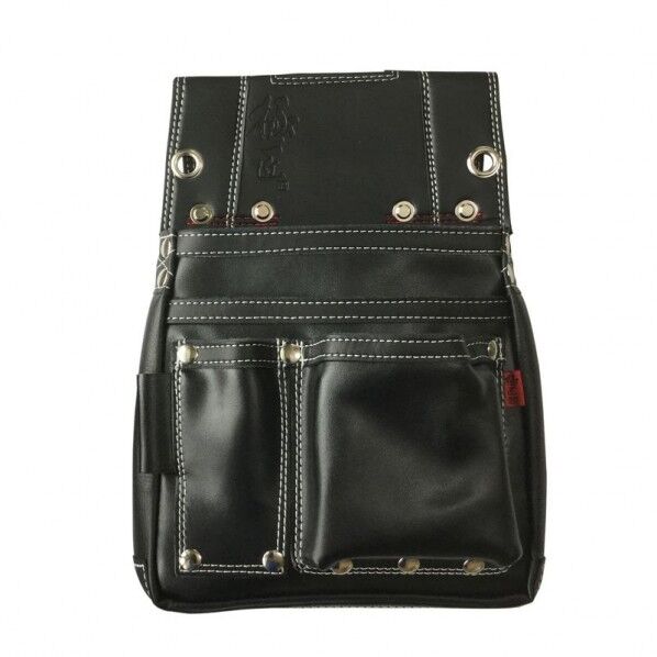極匠 革製 釘袋 大 ブラック 釘袋・腰袋 GL-02B 1本