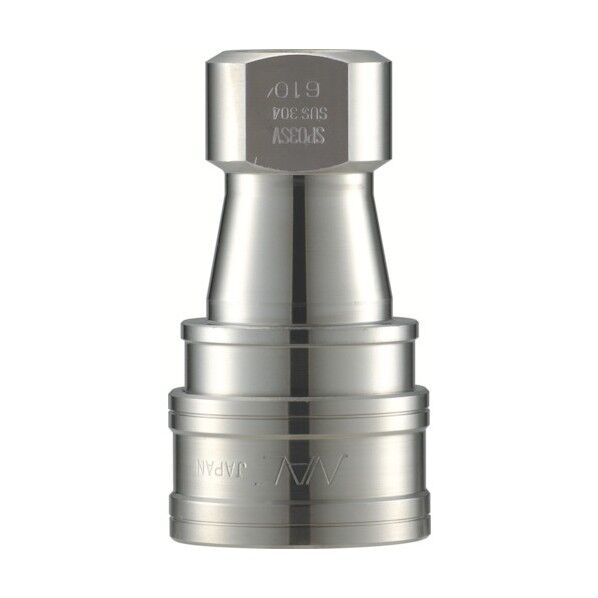 クイックカップリング S・P-V型 ステンレス製 真空用 オネジ取付用 CSP01S3V 1点