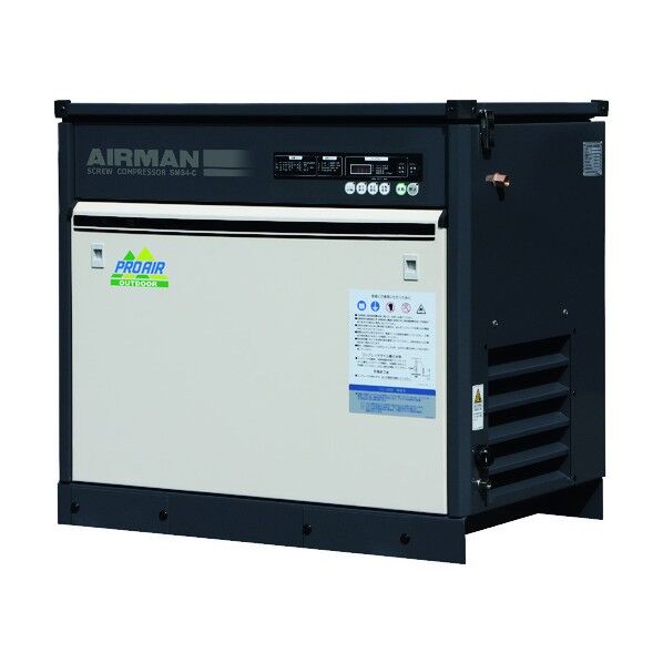 北越工業 スクリューコンプレッサ ドライヤ付 屋外仕様 3.7KW 50Hz SMS4ESD-5C 1点