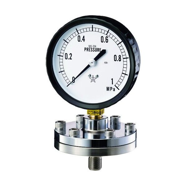 右下精器 隔膜式圧力計 BT-1型 KA-BT-1-3-PVC-0.5MPA 1点