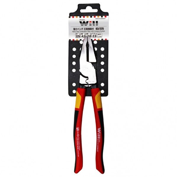 Will 強力ペンチ 圧着機能付 63/225 1本...