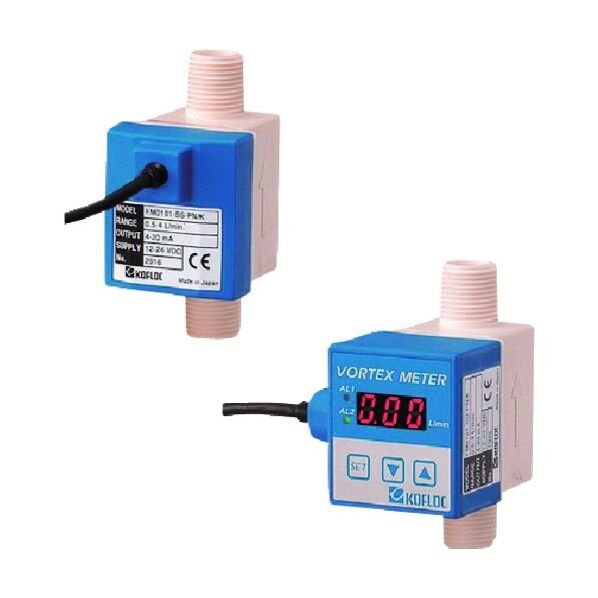 液体用小型カルマン渦流量計 FM01 SERIES FM0101-SD-PN/K 1点