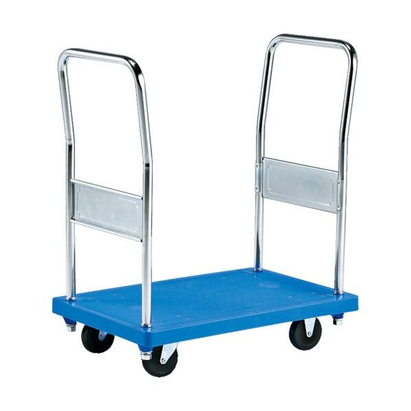 樹脂製運搬車 803301 ハンドカーSS(固定ハンドル・両袖タイプ)ブルー