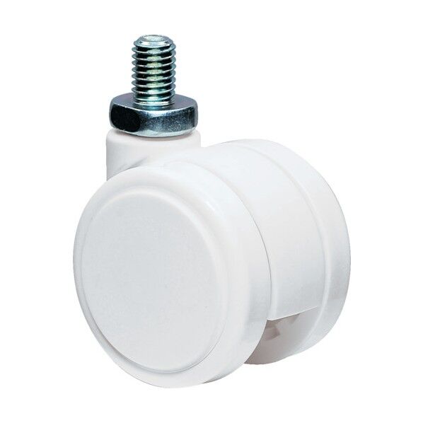 デザインキャスター ホワイト50径 許容荷重60kgf TFW50N12P1.25L-14 1点