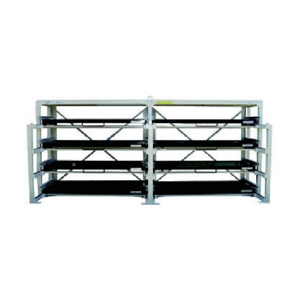 日向製作所 フルスライド式収納棚 スライダ-ラック H8W-1500×800×450H H8W-1500(450H) 1点