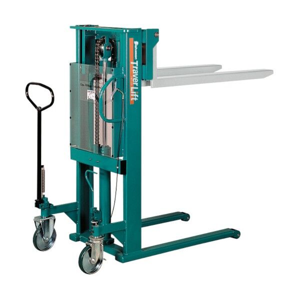トラバーリフト(手動油圧式)早送り装置付 均等荷重650kg STL65H 1点