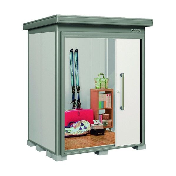 ヨド蔵MDスチール床タイプ 豪雪型 床面積2.80m2 DZBU-1815HE SG 1点