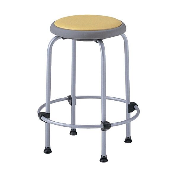 研究施設用スツール イエロー