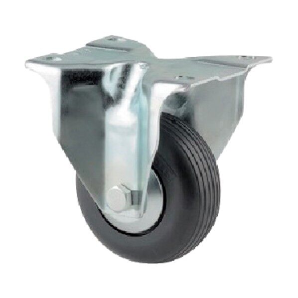 プレート式キャスターALPHA(ゴム車) φ80 固定式 3478UVH080P62 1点