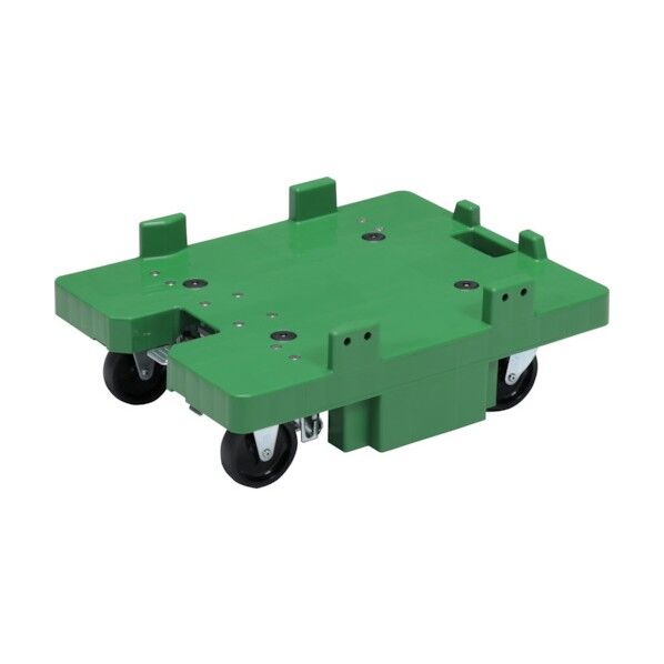 サンコー 折りたたみコンテナー用台車 802469 サンキャリー5641-2グリーン SK-5641-2-GR 1点