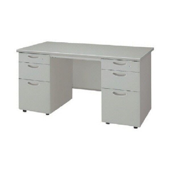 両袖デスク NELD147BB-AWH 1点