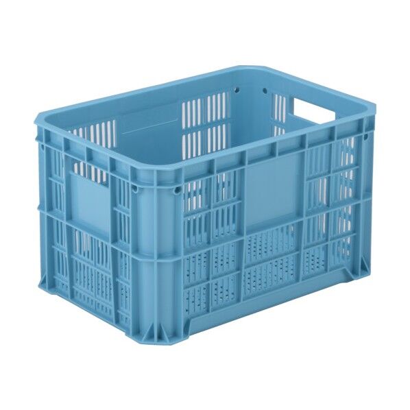 スタッキングコンテナー 104893 玉コン5型(2持手、4印刷面)ライトブルー 104893-BLL 1点