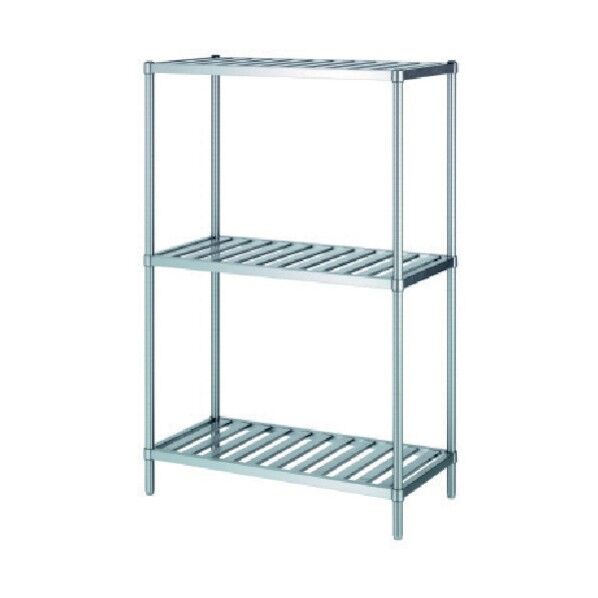 ステンレスラックスノコ棚3段 SUS304 間口738×奥行738×高さ1800 RSN3-7575 1点