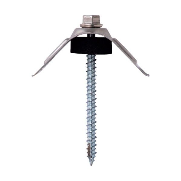 ダンバ ステンキャップ 木下地用 波座セット スレート小波用 5.3X65 6965CSC 50本