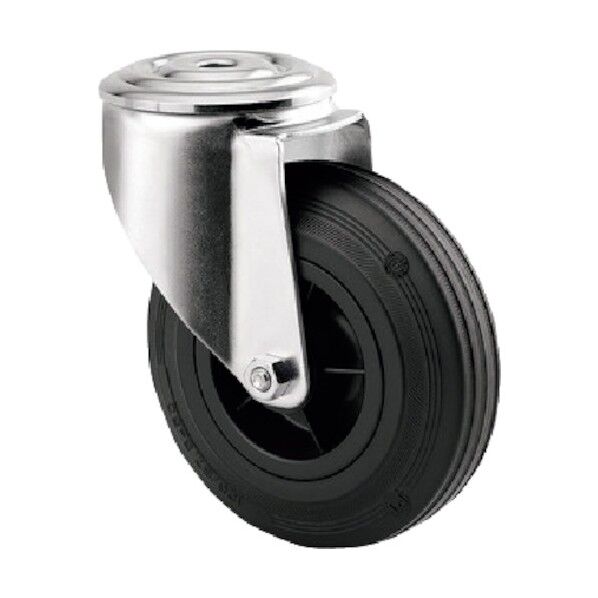 ボルト穴式キャスターALPHA(ゴム車) φ160 自在式 3470PVR160P30-13 1点