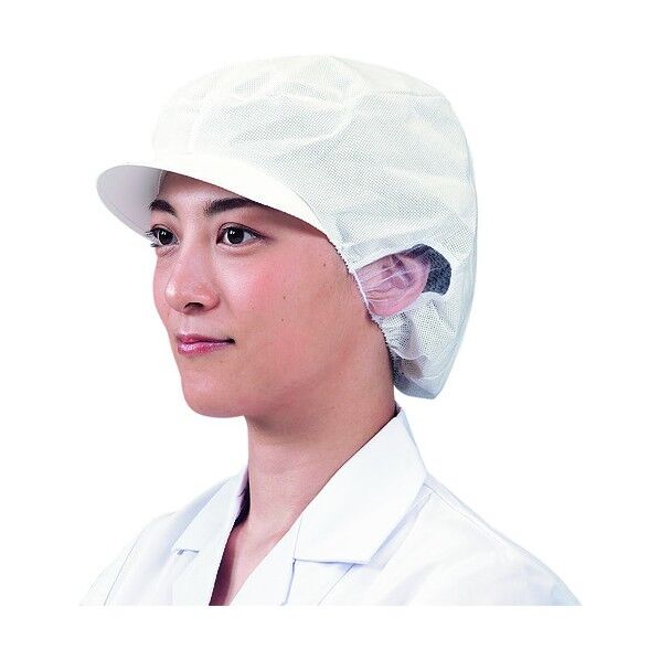 スギヤマ エレクト・ネット帽 EL-402W ホワイト M SBU2801 20枚