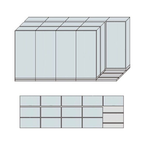 NW型並行移動書庫用ベース W4575×D1410×H2272 MNW-3521-AAA 1点