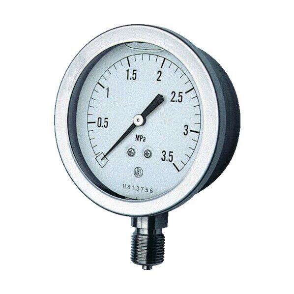 長野計器 グリセリン入圧力計 圧力レンジ(MPa):0.0~10.00 GV51-133-10.0MP 1点