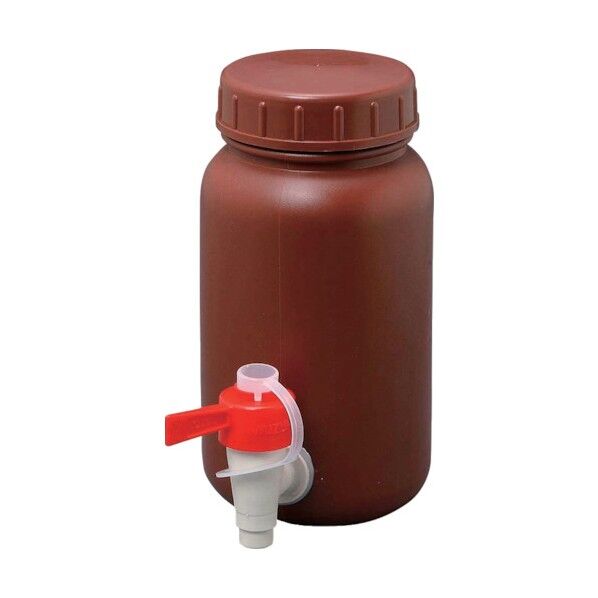 PE広口茶色瓶2L 0451 1点