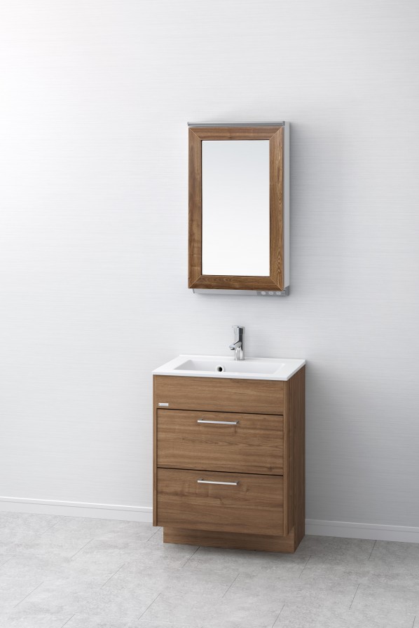 EARL(アール)洗面化粧台セット チェスナットブラウン 間口600mm LKEA600AFNJMML45FC1 1点