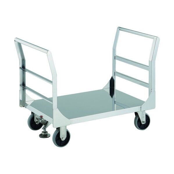 オールステンレス台車 両ハンドルタイプ 800X450 ストッパー付 ASUD-3WS 1点