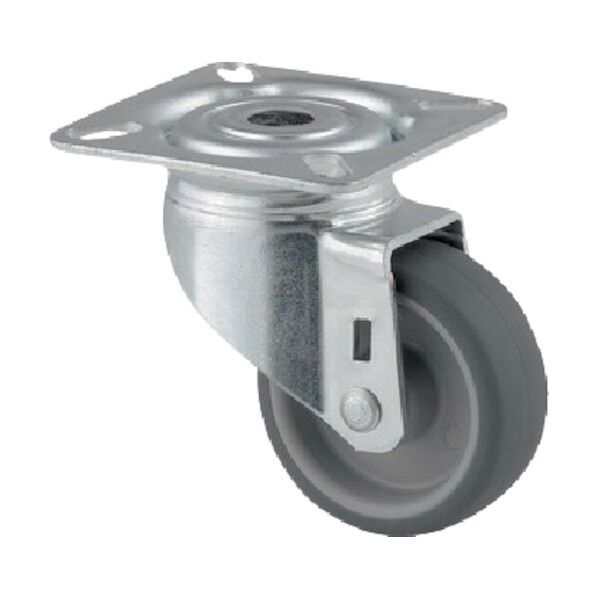 プレート式キャスターAGILA(エラストマー車) φ50 自在式 2470PJI050P40 1点