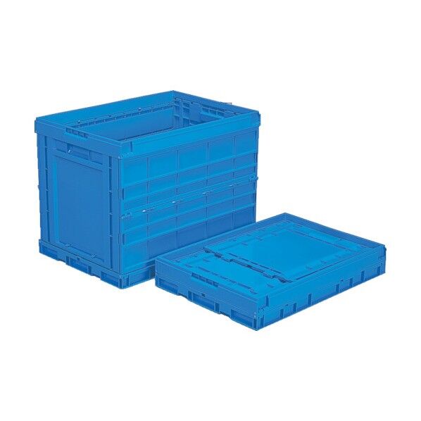 折りたたみコンテナー 555510 オリコンP124B ブルー