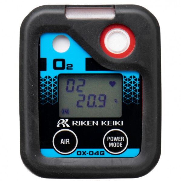 ポータブル酸素ガスモニター 充電池仕様/JIS適合品(OX-04G(01)) 54X24X67mm OX-04G 1台