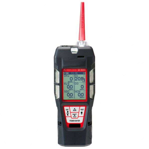 吸引式ポータブルマルチガスモニター シアン化水素/乾電池仕様(A0000E300D 00) 70X54X201mm GX-6000 A0000E300D 1台