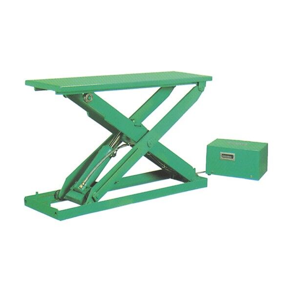 テーブルリフト 1TON フットスイッチ 均等荷重1000kg 揚程950mm X10415-F 1点