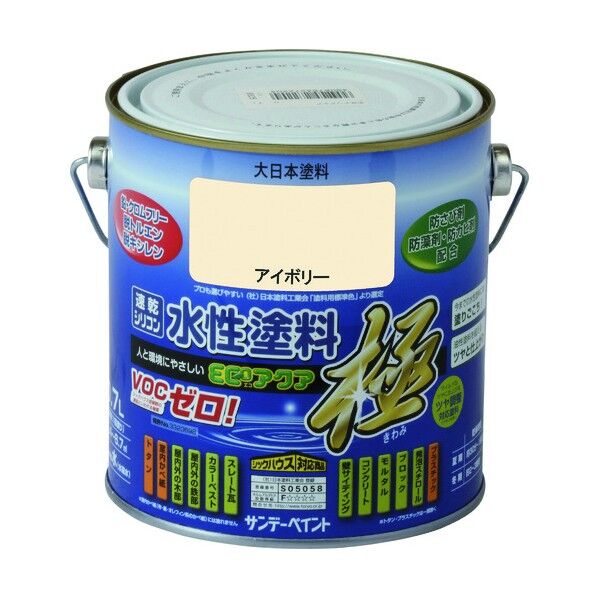 サンデーペイント 水性ECOアクア ミルキーホワイト 700M 272754 1点