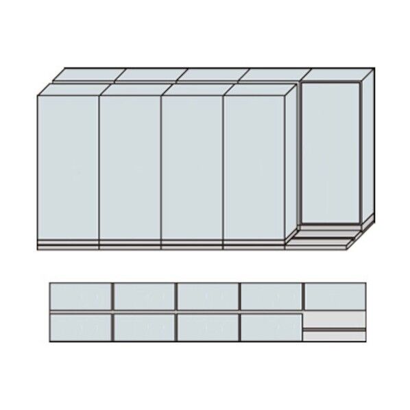 NW型並行移動書庫用ベース W4575×D840×H2222 MNW-2521-BB 1点