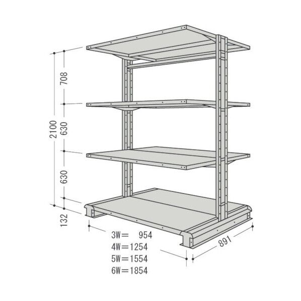 キャンチラック複式増結1連W1304D891H2100F4 CR74S-W4B 1点