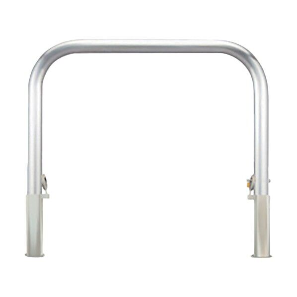 車止め アーチ型 ステンレス製 脱着式 鋳鉄製蓋 鍵付 Yシリーズ YA6L15-HDL 1点