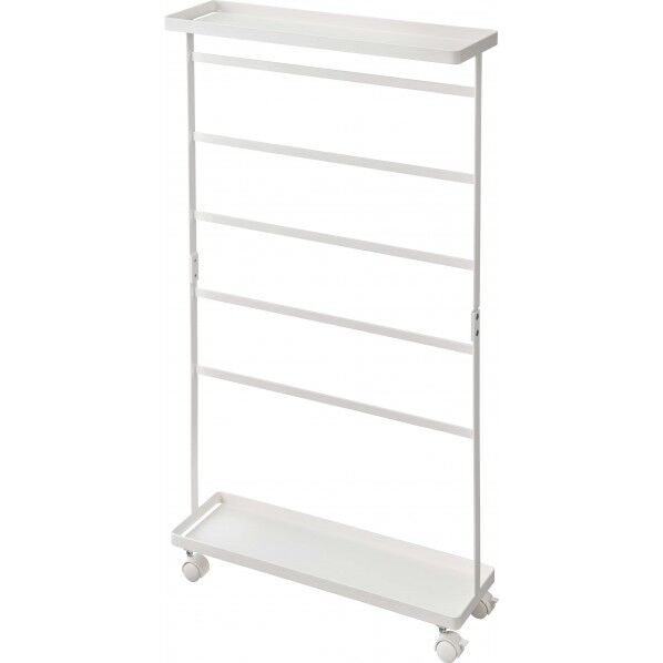 洗濯用品収納ワゴン タワー ホワイト 5655 1点