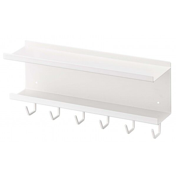 山崎実業 マグネット ケーブル&ルーター収納ラック スマート ホワイト 5463 1点...