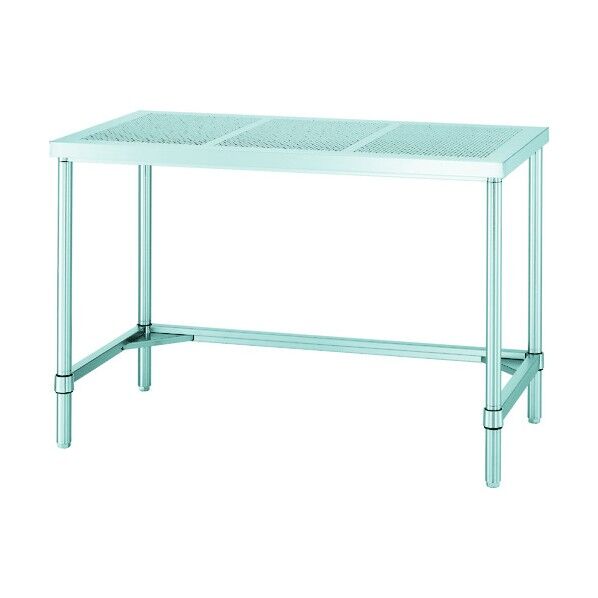 ステンレス作業台パンチング天板三方枠 間口900×奥行600×高さ800 PWTN- 9060 1点